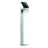 Steinel LED Lampadaire extérieur XSolar GL-S Post Argent 150lm - 840 Blanc Froid| Solar - Détecteur de Mouvement et de Lumière 