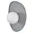 Ledvance Decor Applique Murale Béton Nest Gris | Convient pour 1x G9