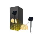 Bright Choice Guirlande lumineuse LED Moonballs ABS 1W 20lm - 850 Blanc Froid | IP65 - Solar