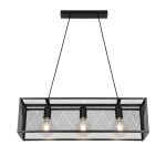 D'Lite Hanglamp Merkem Mat Zwart | Geschikt Voor 3x E27