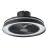 Eglo Plafondventilator Vallonia 1 ABS Matt Zwart 31.7W 3200lm - 827-865 Afstembaar Wit + RGB | Dimbaar