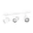 Eglo Plafond Spot Consuma 1 Staal Wit | Geschikt voor 3x GU10