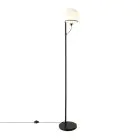 Nordlux Wilson Vloerlamp Glas en Metaal Zwart | Geschikt voor G9