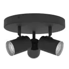 Eglo Plafond Spot Consuma 1 Staal Zwart | Geschikt voor 3x GU10